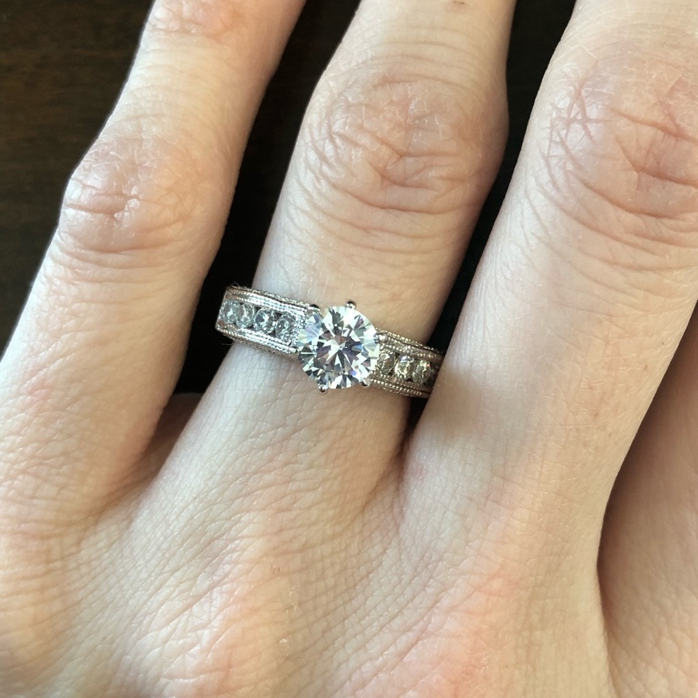 CZ diamond ring size 6.5